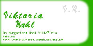 viktoria mahl business card